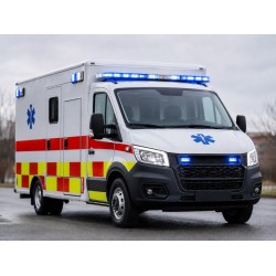 Sistem de avertizare optico-acustic cu lumini de lucru pentru Ambulante Sistem de avertizare optico-acustic cu lumini de lucru pentru Ambulante